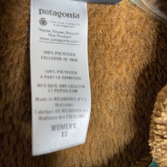 PATAGONIA Re-Tool T-Snap Pullover Women XS Brown Fleece Jacket Half-Snap - Picture 13 of 15